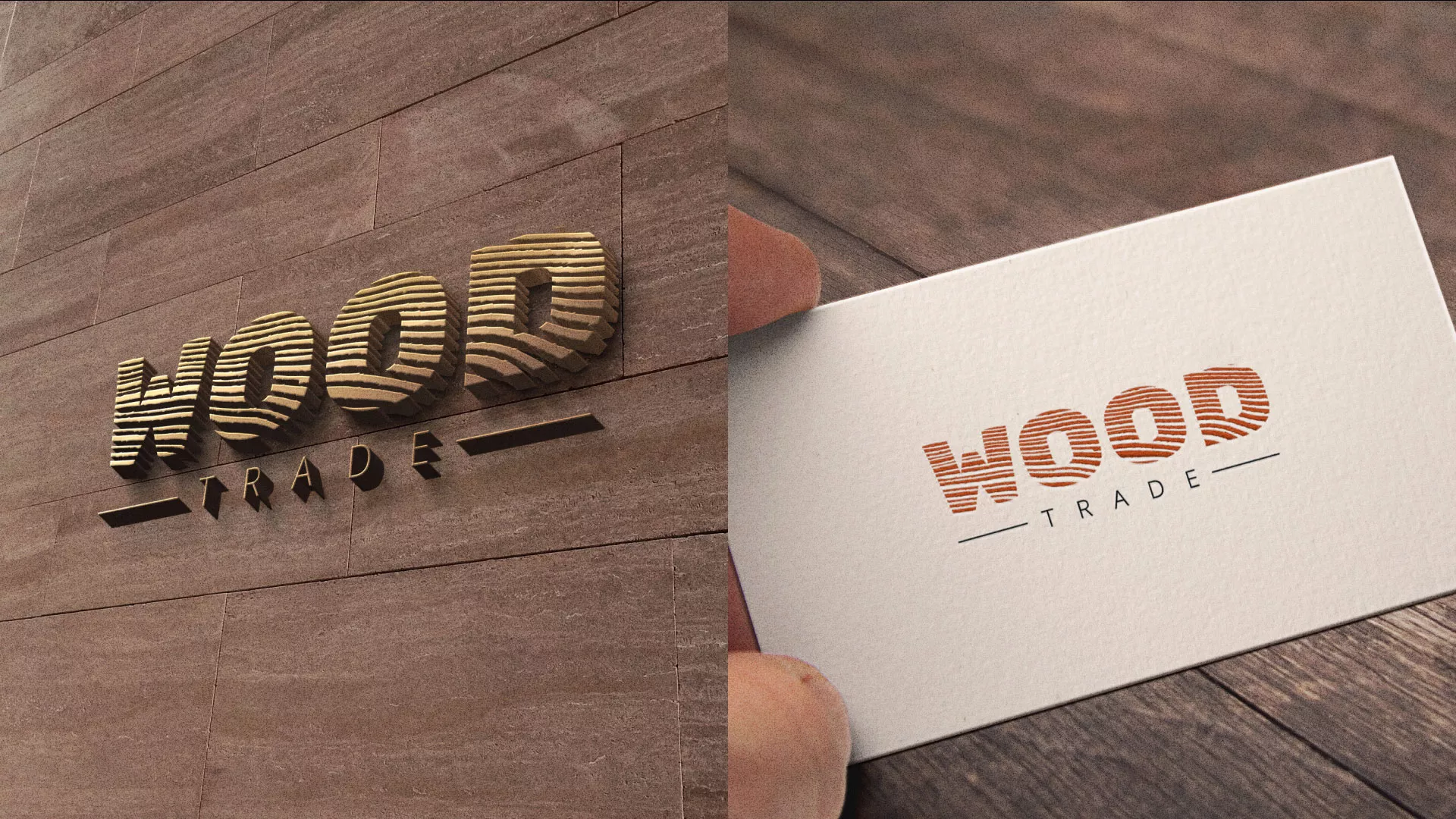 Разработка логотипа для компании «Wood Trade» в Лахденпохье