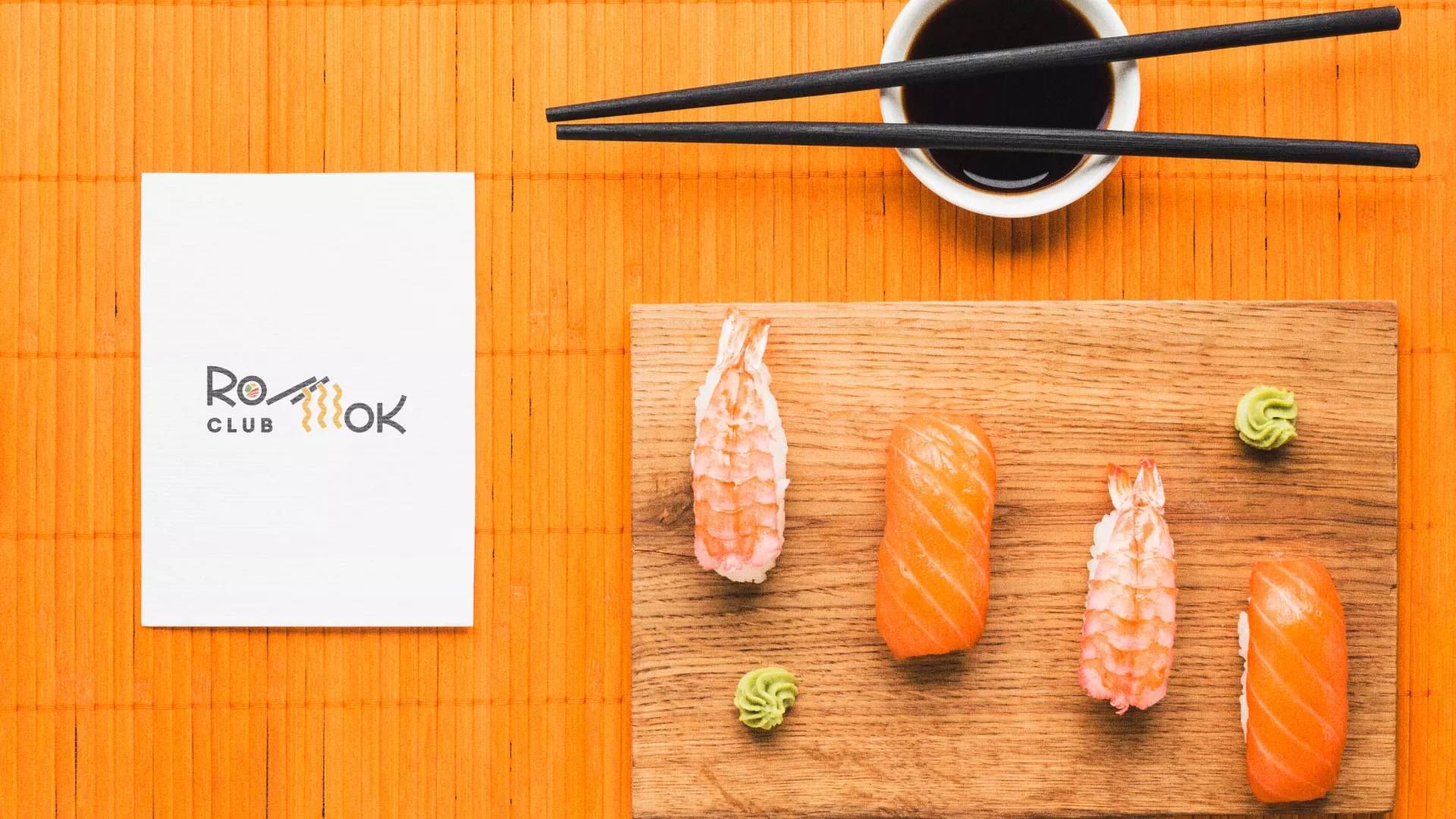 Создание логотипа суши-бара «Roll Wok Club» в Лахденпохье